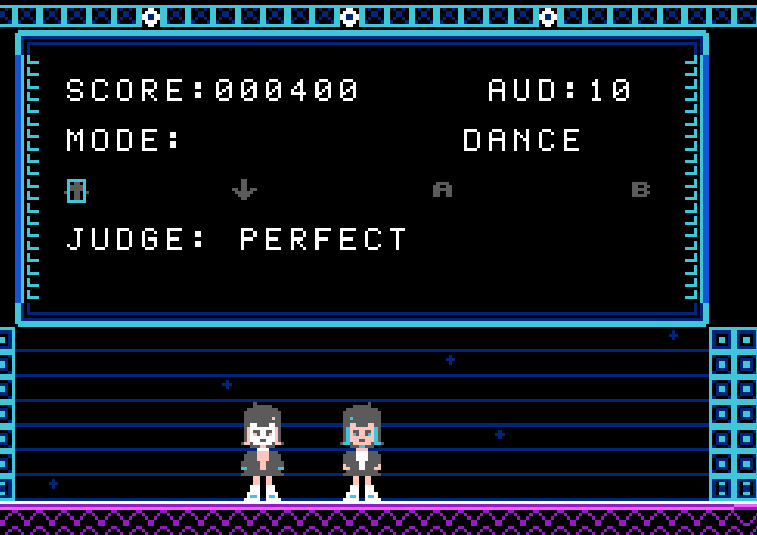 ノーツレーンのプレイ画面